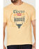 Brew City Beer Gear Men's Coors Banquet Rodeo Graphic T-Shirt , Tan, hi-res