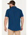 Image #4 - Brothers and Sons Men's Sun Short Sleeve Button-Down Western Shirt, Dark Blue, hi-res