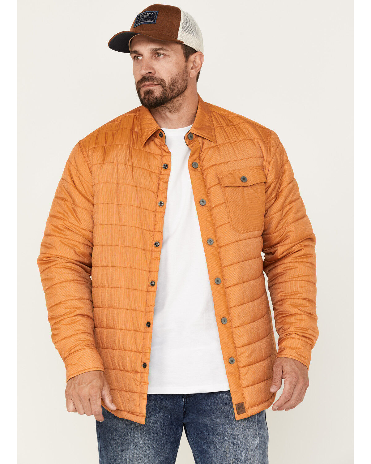 Image #1 - Dakota Grizzly Men's Lucas Quilted Lightweight Fleece Lined Jacket, Mustard, hi-res