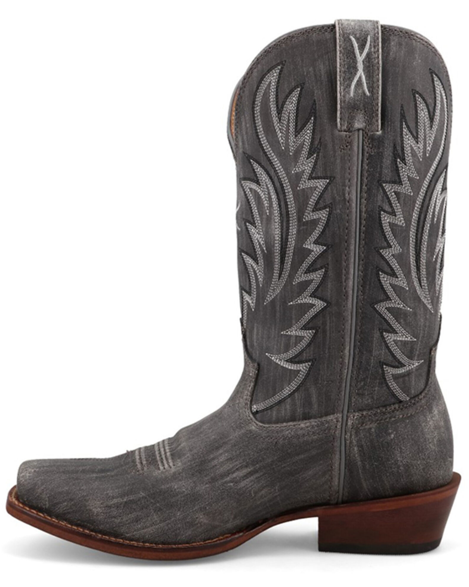 Image #3 - Twisted X Men's 12" Tech X™ Western Boots - Snip Toe, Charcoal, hi-res