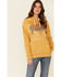 Cowgirl Tuff Women's Mustard Buffalo Graphic Hooded Sweatshirt , Mustard, hi-res