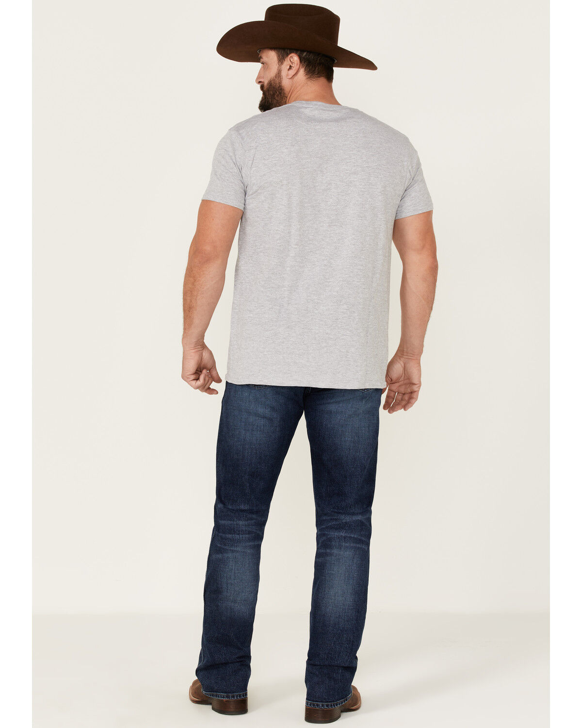 Image #3 - Wrangler Retro Men's Eastbrook Dark Wash Stretch Slim Bootcut Jeans, Dark Wash, hi-res
