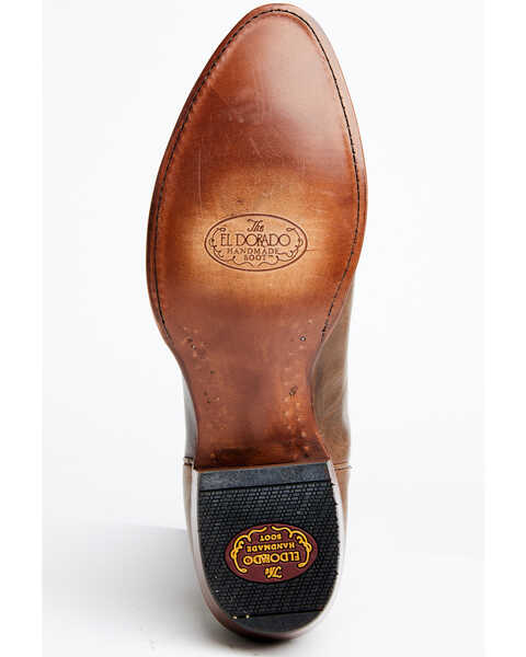 Image #7 - El Dorado Men's Sahara Western Boots - Medium Toe, Dark Brown, hi-res
