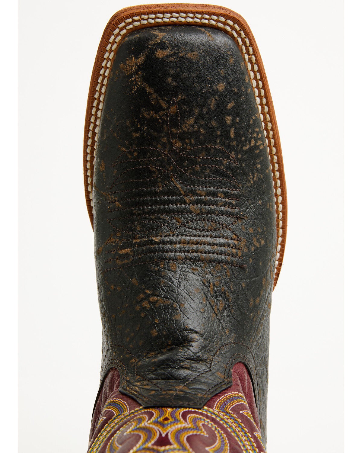 Image #6 - Ariat Men's County Roads Western Boots - Broad Square Toe, Brown, hi-res