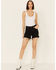 Image #2 - Free People Women's Makai Cutoff Shorts, Black, hi-res