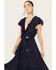 Image #2 - Beyond The Radar Women's Print Picnic Dress, Navy, hi-res
