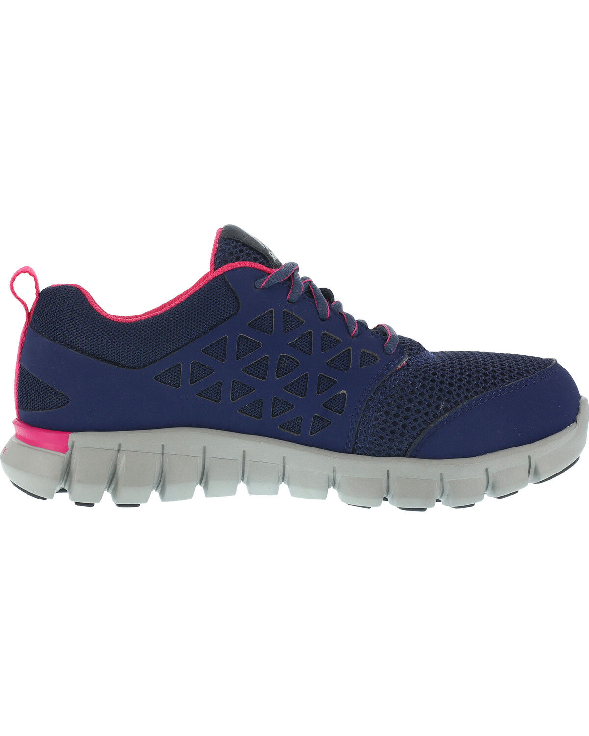 Image #3 - Reebok Women's Sublite Cushion Athletic Work Oxfords - Alloy Toe, Black, hi-res