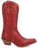 Image #2 - Dingo Women's Sweet Treat Western Boots - Snip Toe, Red, hi-res