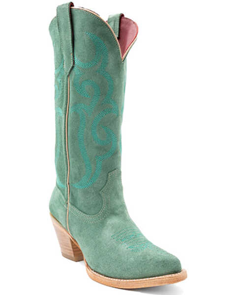 Ferrini Women's Quinn Western Boots - Pointed Toe , Seafoam, hi-res