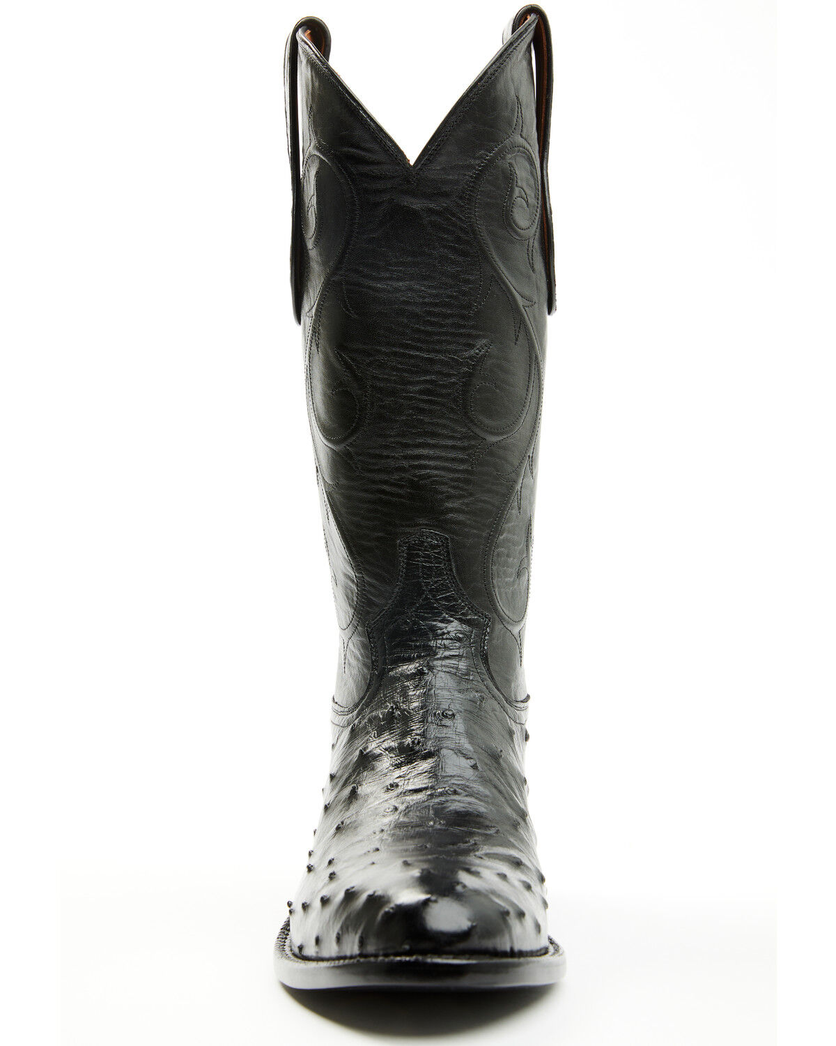 Image #4 - Tony Lama Men's Exotic Full-Quill Ostrich Western Boots - Round Toe, Black, hi-res