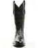 Image #4 - Tony Lama Men's Exotic Full-Quill Ostrich Western Boots - Round Toe, Black, hi-res