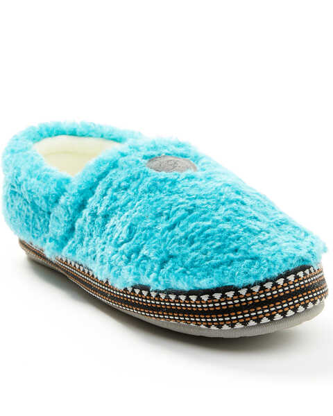 Image #1 - Ariat Women's Snuggle Slippers, Turquoise, hi-res