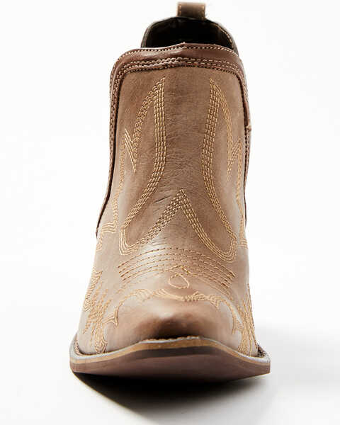 Image #4 - Myra Bag Women's Frumpy Western Booties - Pointed Toe, Brown, hi-res