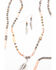 Shyanne Women's Moonlit Feather Beaded Wrap Jewelry Set , Silver, hi-res