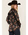 Image #4 - Rock & Roll Denim Women's Horse Print Fringe Long Sleeve Snap Stretch Western Shirt, Black, hi-res
