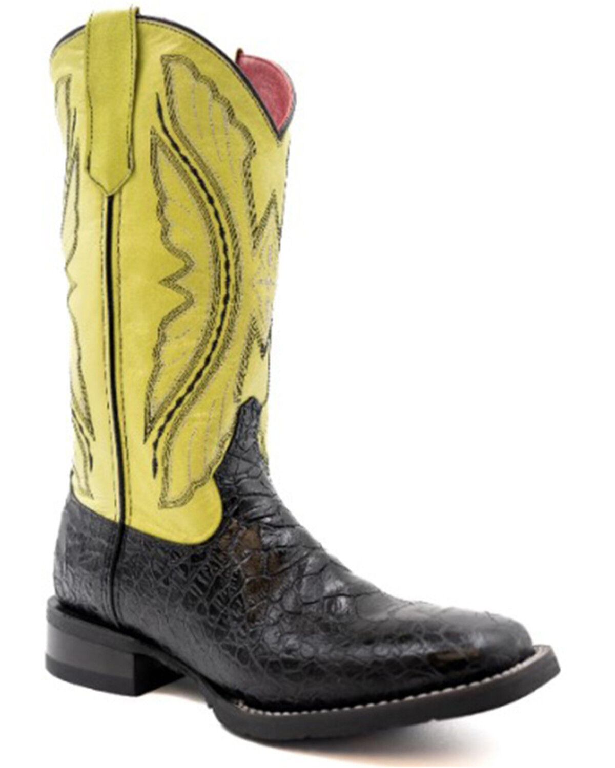 Image #1 - Ferrini Women's Kai Western Boots - Broad Square Toe, Black, hi-res