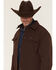 Image #2 - Rock & Roll Denim Men's Solid Softshell Trucker Jacket, Brown, hi-res