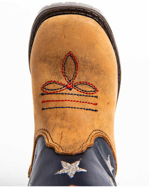 Image #6 - Cody James Toddler Boys' USA Flag Western Boots - Broad Square Toe, Brown, hi-res