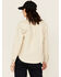 Image #4 - Carhartt Women's Rugged Flex® Loose Fit Heavyweight Duck Long Sleeve Button-Down Overshirt, Oatmeal, hi-res