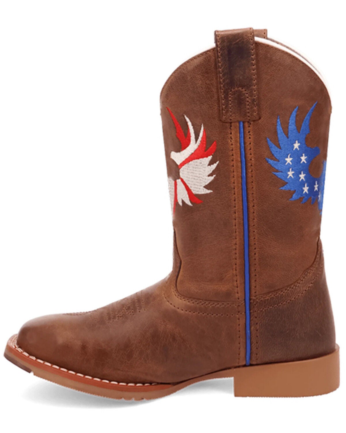 Image #3 - Dan Post Boys' Freedom Light Western Boots - Broad Square Toe, Tan, hi-res