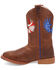 Image #3 - Dan Post Boys' Freedom Light Western Boots - Broad Square Toe, Tan, hi-res