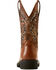 Image #3 - Ariat Women's Unbrindled Rancher VentTEK Performance Western Boots - Broad Square Toe , Brown, hi-res
