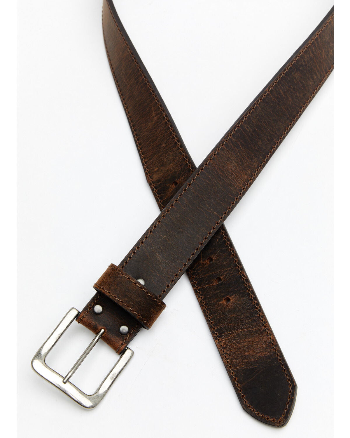 Image #2 - Hawx&reg; Men's Extra Wide Work Belt, Brown, hi-res