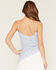 Image #4 - Originality Women's Asymmetrical Frill Cami Top, Blue, hi-res
