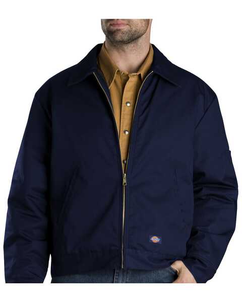 Image #1 - Dickies Men's Insulated Eisenhower Jacket - Big & Tall, Navy, hi-res