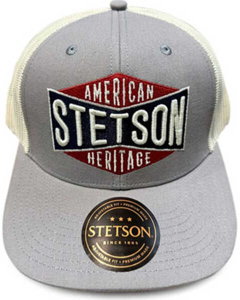 Stetson Men's American Heritage Patch Trucker Cap, Tan, hi-res