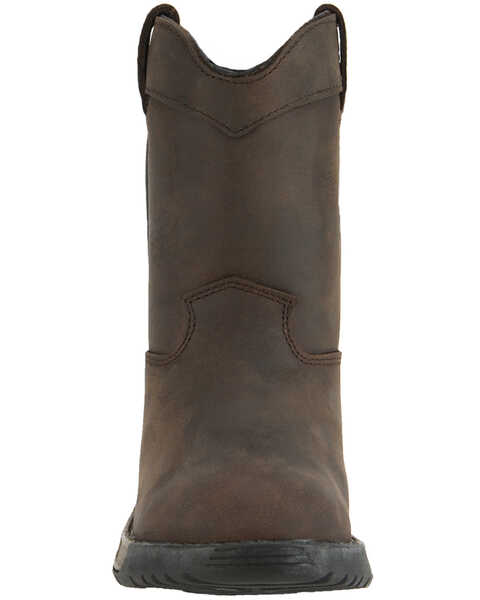 Image #4 - Rocky Boys' Southwest Pull On Boots - Round Toe, Brown, hi-res