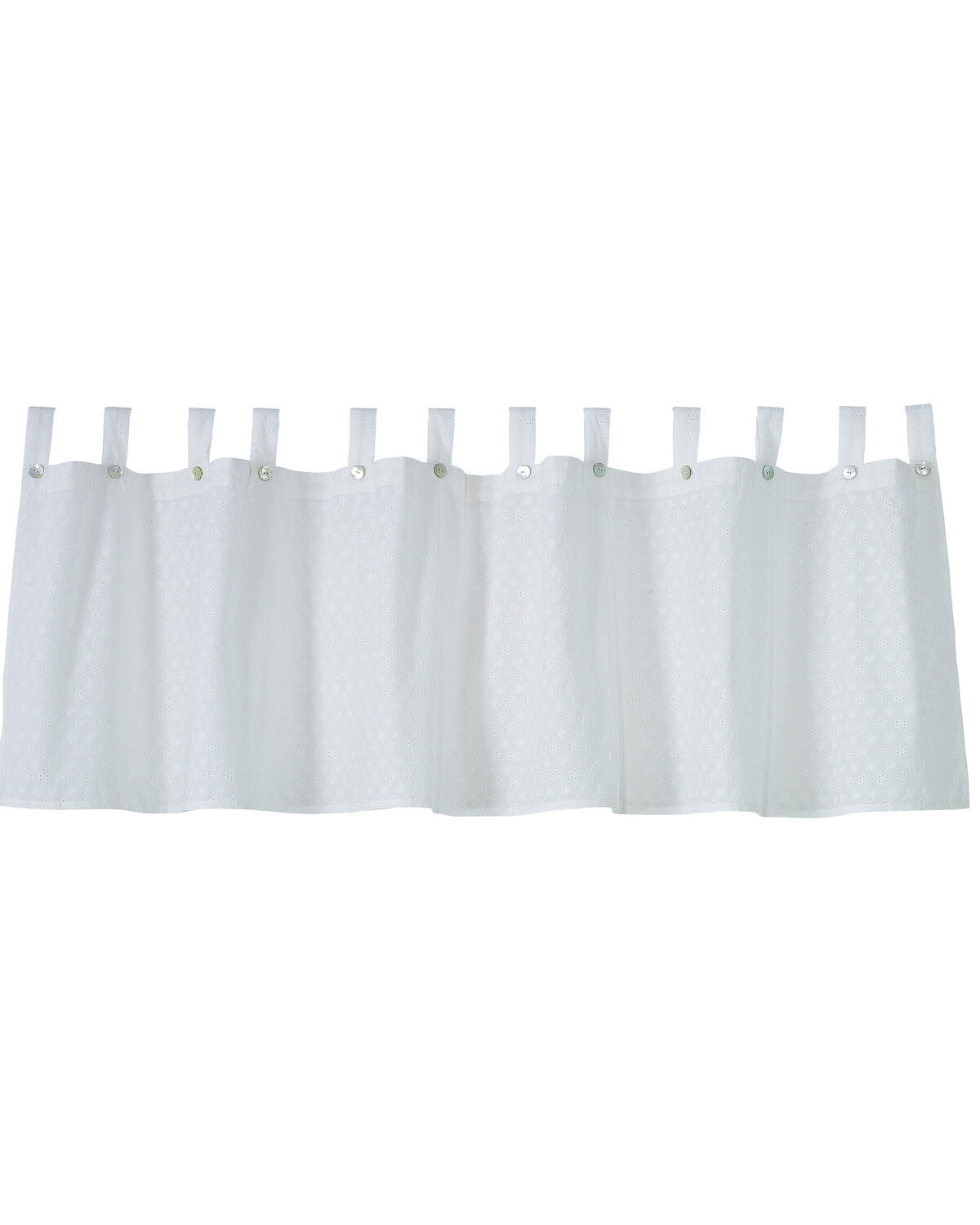Image #1 - HiEnd Accents Salado Valance, White, hi-res