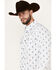 Image #2 - Moonshine Spirit Men's Attitude Paisley Print Long Sleeve Snap Western Shirt, White, hi-res