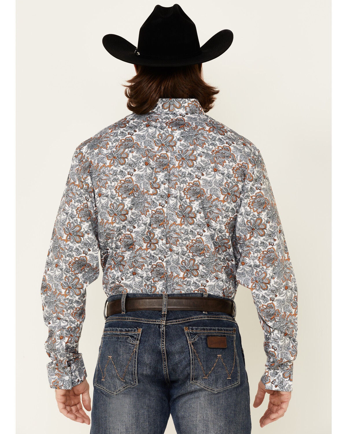 Long Sleeve Button-Down Western Shirt 