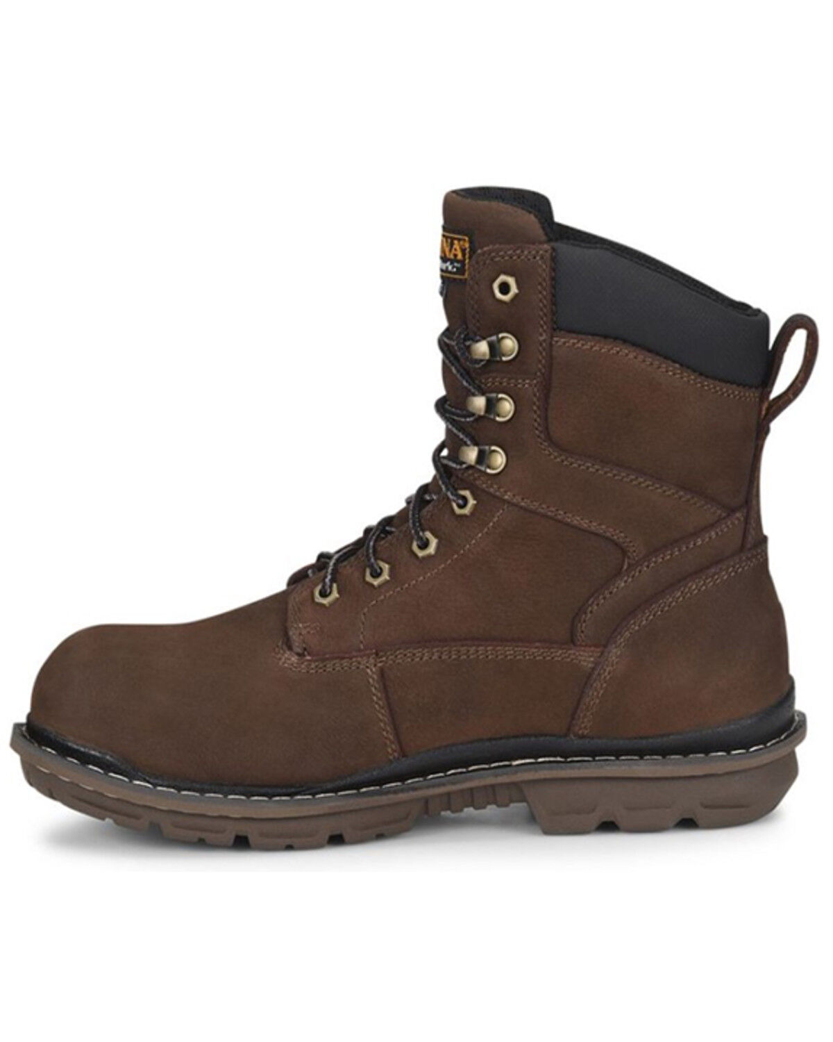 Image #3 - Carolina Men's 8" Dormite Insulated Waterproof Work Boots - Composite Toe, Dark Brown, hi-res