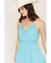 Image #2 - Shyanne Women's Marin Lace Trim Mini Dress, Bright Blue, hi-res