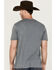 Image #4 - RANK 45® Men's Ridin' & Ropin' Short Sleeve Graphic T-Shirt, Charcoal, hi-res