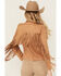 Image #4 - Shyanne Women's Faux Suede Cascade Front Fringe Jacket, Tan, hi-res