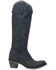Image #2 - Lane Women's Plane Jane Western Tall Boots - Pointed Toe, Navy, hi-res