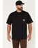 Image #2 - Hawx Men's Trade Life Short Sleeve Pocket Work T-Shirt, Black, hi-res