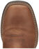 Image #6 - Justin Boys' Bowline Junior Western Boots - Broad Square Toe, Green/brown, hi-res