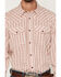 Image #3 - RANK 45&reg; Men's Harvest Chevron Geo Print Rodeo Tech 2.0 Long Sleeve Snap Stretch Western Shirt, Burgundy, hi-res