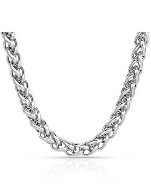 Montana Silversmiths Men's Wheat Chain Necklace , Silver, hi-res