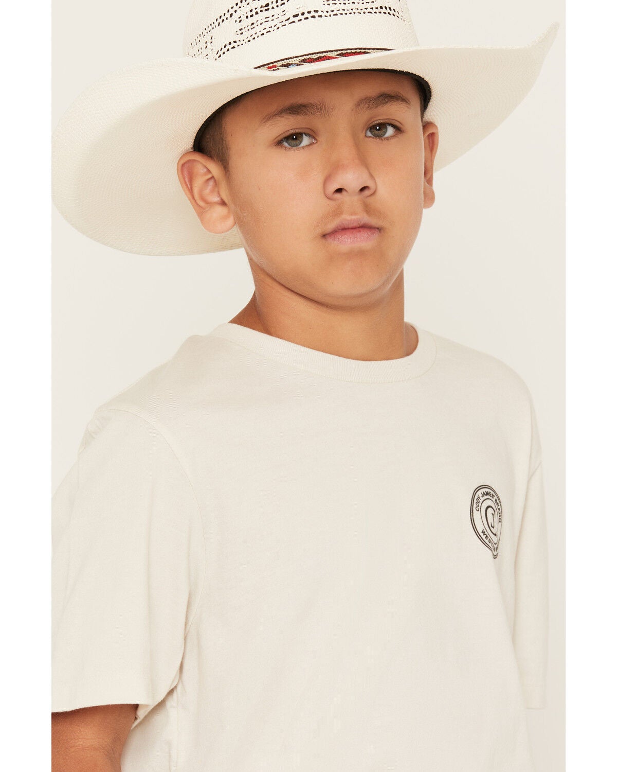 Image #3 - Cody James Boy's Original Cowboy Logo Short Sleeve Graphic T-Shirt, Natural, hi-res