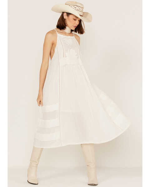 Image #1 - Talisman Women's Constellation Sleeveless Midi Dress, White, hi-res
