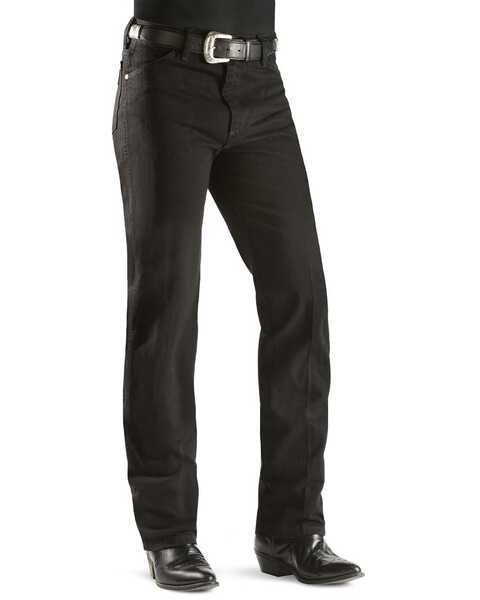 Image #2 - Wrangler Men's 933 Silver Edition Slim Fit Jeans , Black Denim, hi-res