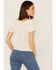 Image #5 - Jolt Women's Lace Trim Button-Down Shirt, Ivory, hi-res