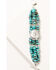 Image #2 - Paige Wallace Women's Turquoise & Silver 3-Row Concho Beaded Toggle Bracelet, Turquoise, hi-res