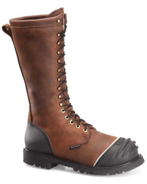Image #1 - Matterhorn Men's 16" Waterproof Insulated Work Boots - Steel Toe, Brown, hi-res