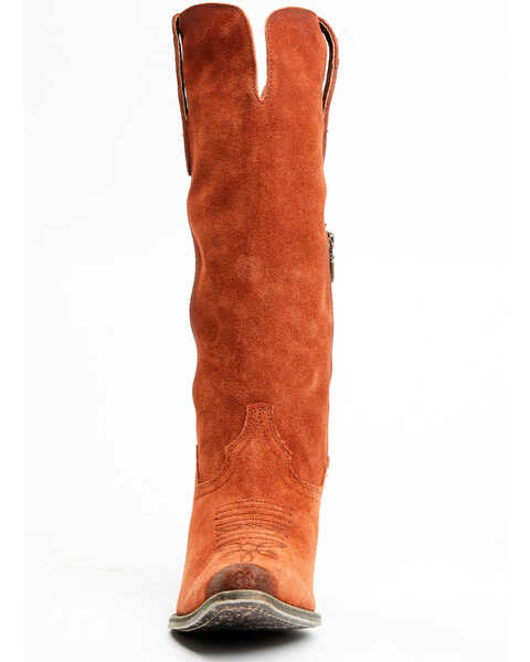 Image #5 - Dan Post Women's Rebeca Tall Fashion Western Boots - Snip Toe, Orange, hi-res